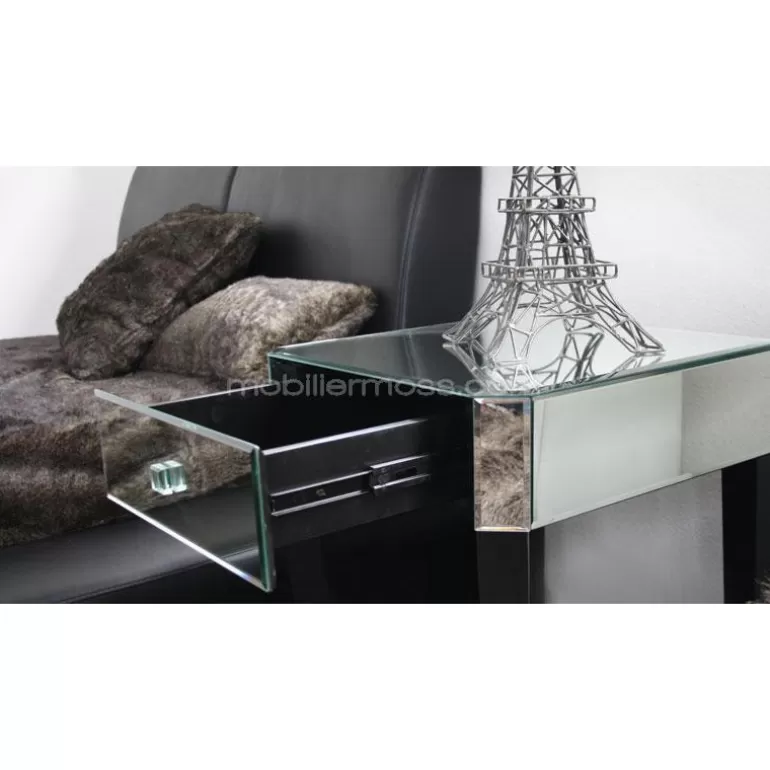 Aladino - Table d'appoint design ou chevet miroir<Meubles Moss Cheap
