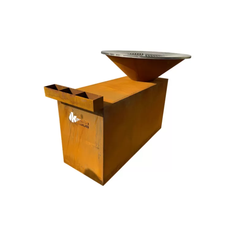 Brasero corten de cuisine pour extérieur - Kamin Karl 4<Meubles Moss Online