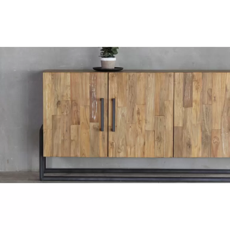 Buffet / Bahut 3 portes bois et métal style industriel - Canberra 166cm<Meubles Moss Cheap