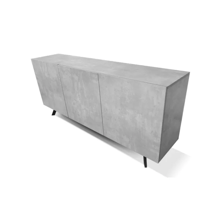 Buffet / Bahut 3 portes effet design contemporain pieds noirs ou brossés - Roma 180cm<Meubles Moss Clearance
