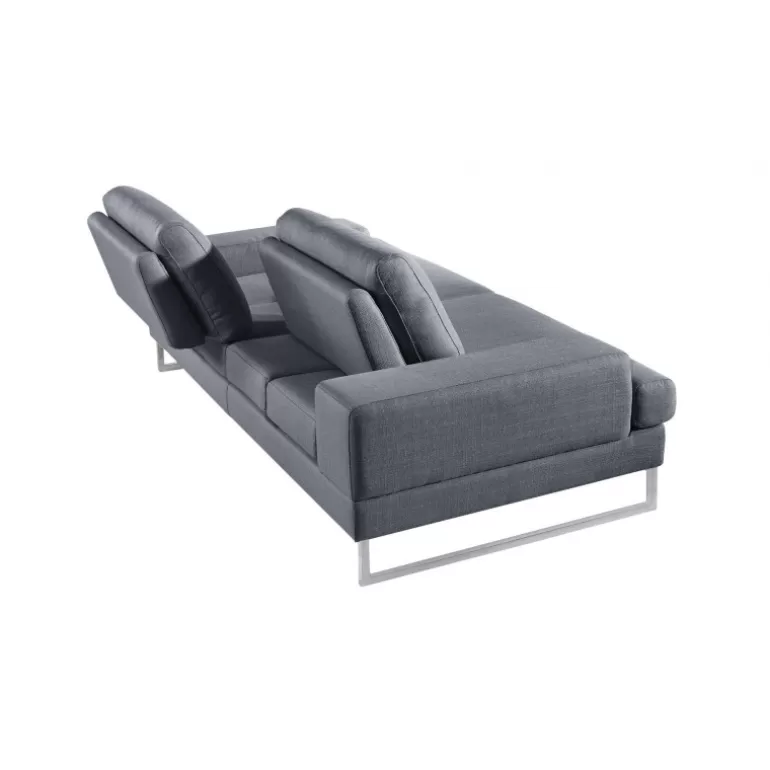 Canapé 3 places tissu avec dossiers modulable - Borgas<Meubles Moss Clearance