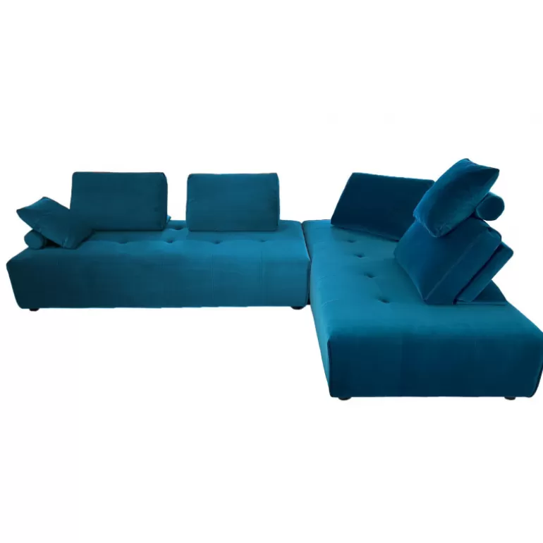 Canapé modulable en velours - Bonin<Meubles Moss Cheap