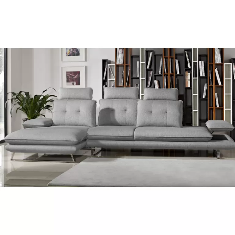 Canape d'angle relax meridienne en tissu dossiers réglables - Kosveg<Meubles Moss Online