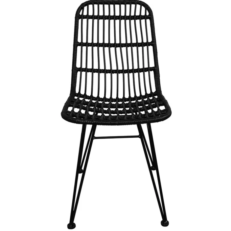 Chaise en rotin Intérieur / Extérieur + coussin - Lombok<Meubles Moss Online