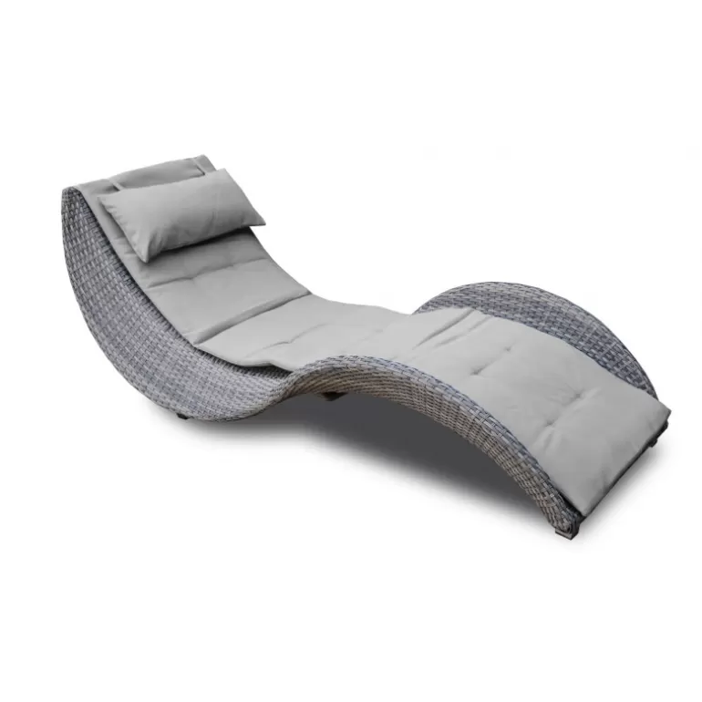 Chaise longue de jardin design - Lorenza<Meubles Moss Best
