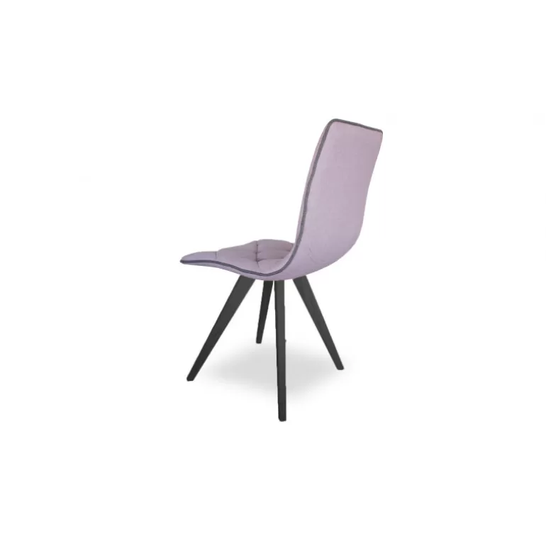 Chaise scandinave tissu pieds noir - Solvig<Meubles Moss Clearance