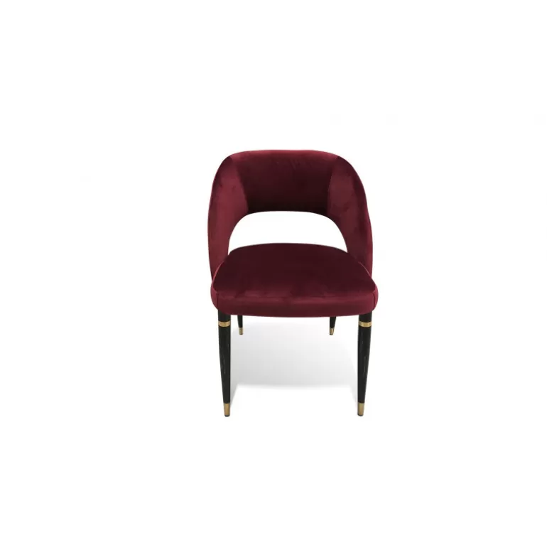 Chaise XL rétro dossier ouvert en velours - Leonie XL<Meubles Moss New