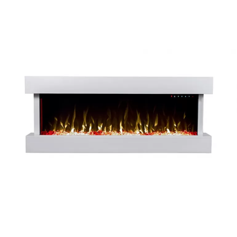 Cheminée éléctrique blanche design - Kamin Berlin Blanche<Meubles Moss Discount