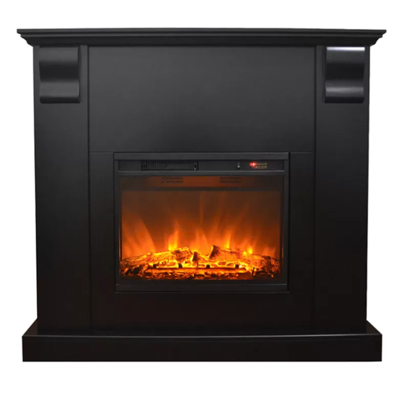 Cheminée éléctrique noire design - Kamin Royal Black<Meubles Moss Shop