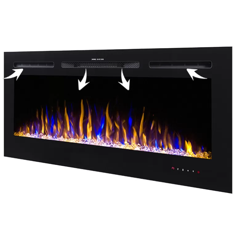 Cheminée électrique encastrable 153 cm - Kamin Black NICE 60<Meubles Moss Shop