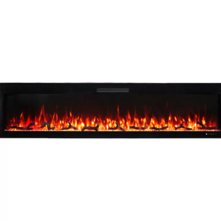 Cheminée électrique encastrable 183 cm - Kamin Hendrik Noir 72<Meubles Moss Hot