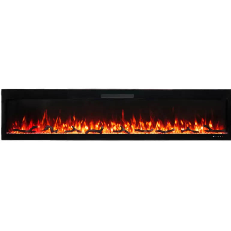Cheminée électrique encastrable 214 cm - Kamin Hendrik Noir 84<Meubles Moss Store