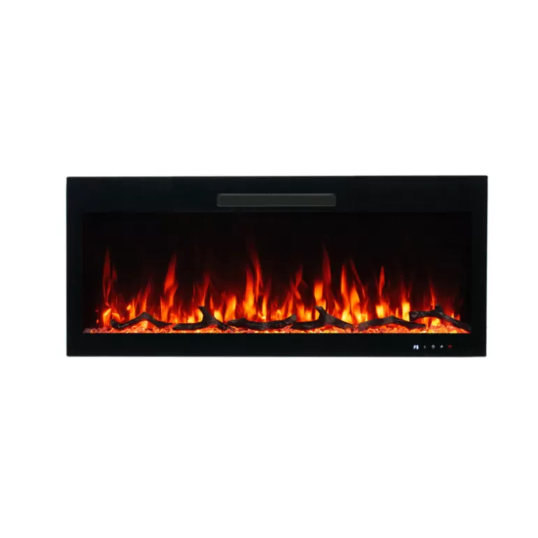 Cheminée électrique encastrable 107 cm - Kamin Hendrik Noir 42<Meubles Moss Cheap