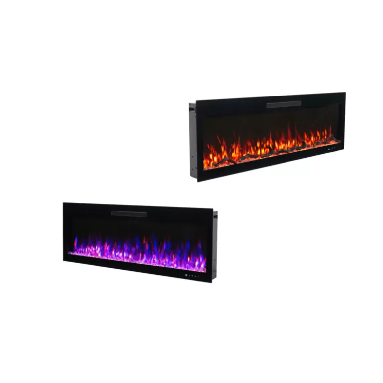 Cheminée électrique encastrable 183 cm - Kamin Hendrik Noir 72<Meubles Moss Hot