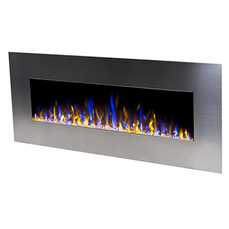 Cheminée électrique encastrable 183 cm - Kamin Inox NICE 72<Meubles Moss Cheap
