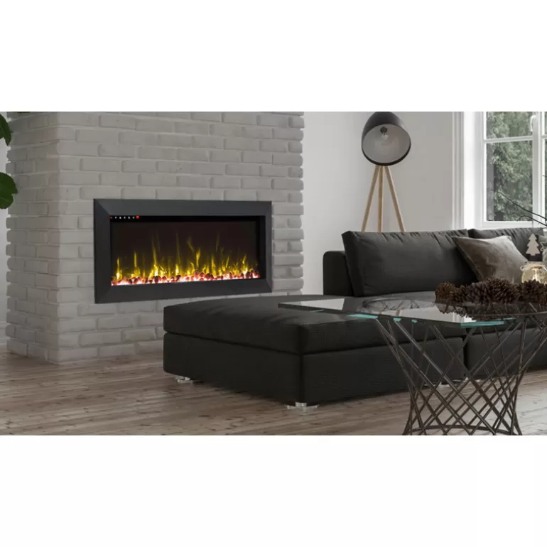 Cheminée électrique encastrable 127 cm - Kamin Munich Noir 50<Meubles Moss New