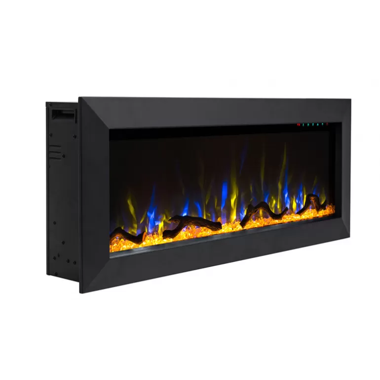 Cheminée électrique encastrable 127 cm - Kamin Munich Noir 50<Meubles Moss New