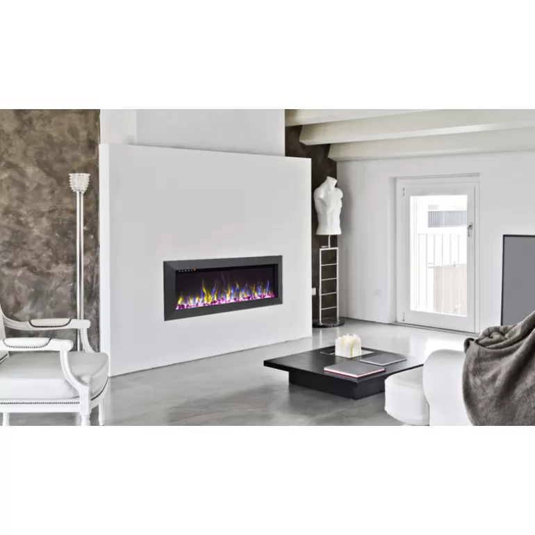 Cheminée électrique encastrable 153 cm - Kamin Munich Noir 60<Meubles Moss Clearance