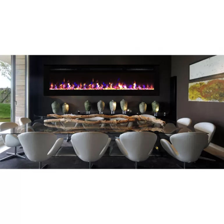 Cheminée électrique encastrable 254cm - Kamin black NICE 100<Meubles Moss New