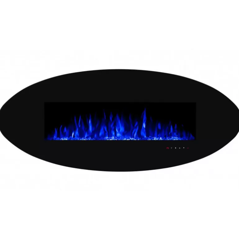 Cheminée électrique ovale 120 cm - Kamin oval 47<Meubles Moss Store