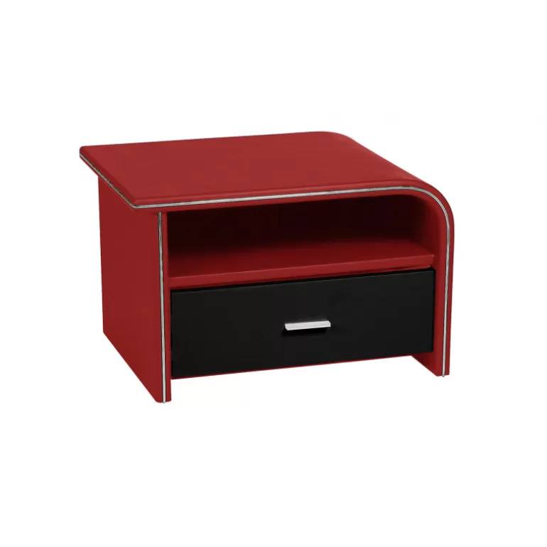 Chevet design en simili cuir - Store<Meubles Moss New