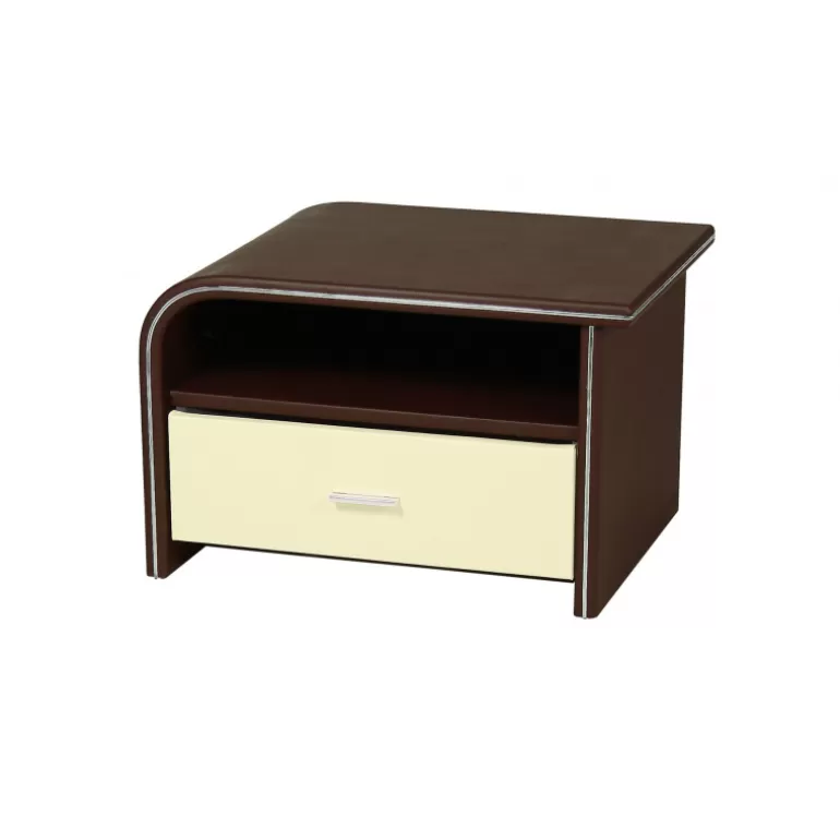 Chevet design en simili cuir - Store<Meubles Moss Clearance