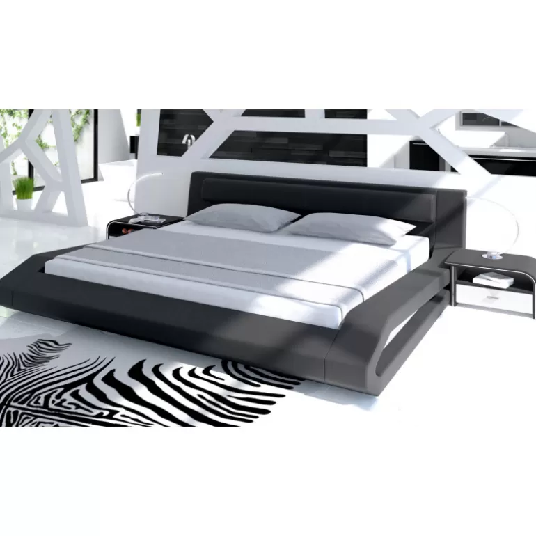 Chevet design en simili cuir - Store<Meubles Moss Flash Sale