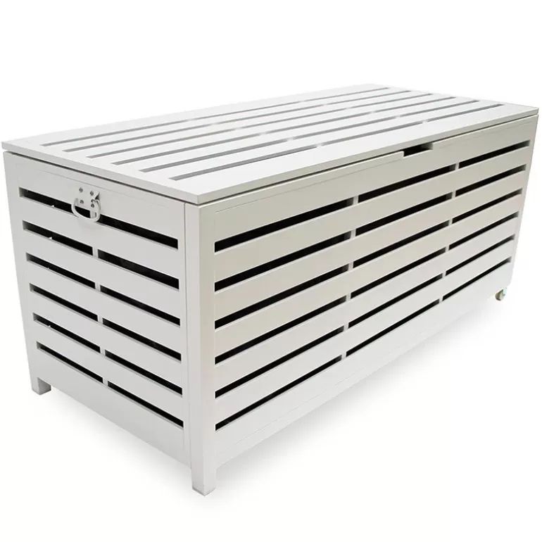 Coffre de rangement de jardin en aluminium - Lucamo<Meubles Moss Clearance