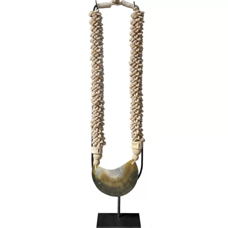 Collier décoratif coquillages style ethnique sur socle - Konso<Meubles Moss Cheap