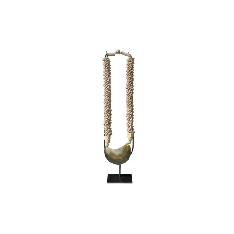 Collier décoratif coquillages style ethnique sur socle - Konso<Meubles Moss Cheap