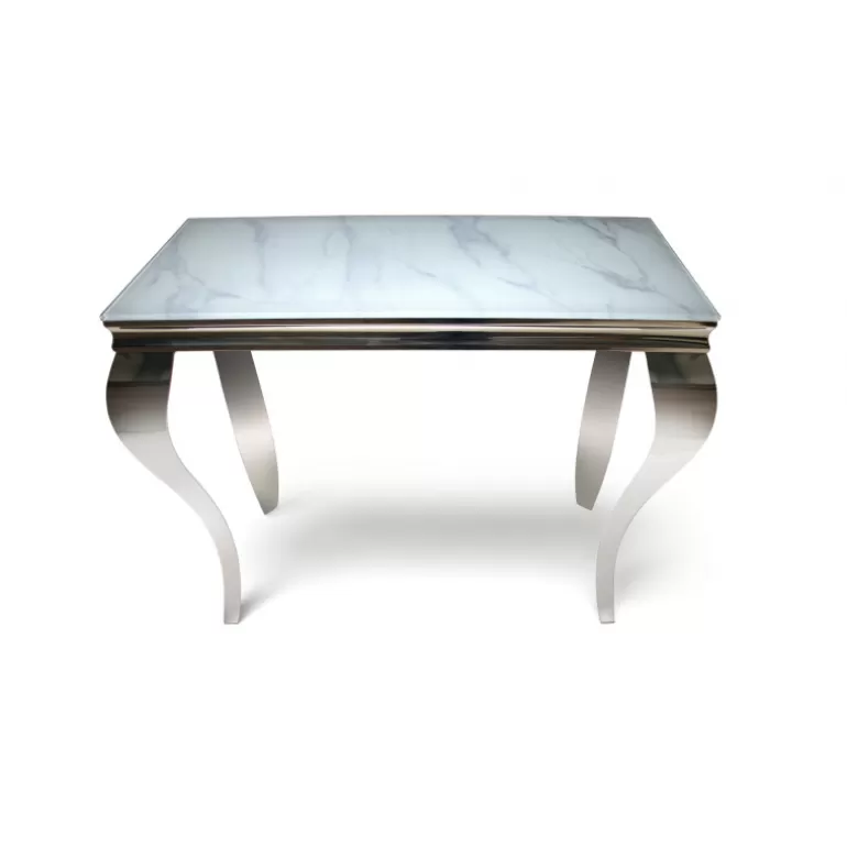 Console baroque rectangulaire effet marbre moderne - Betty<Meubles Moss Sale