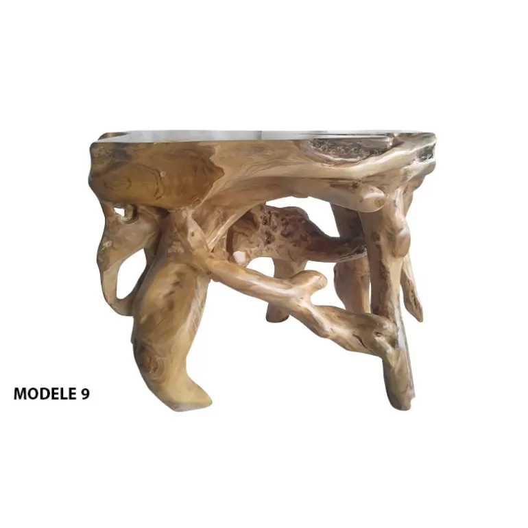 Console bois racine de teck naturel - Bali 130cm<Meubles Moss Sale