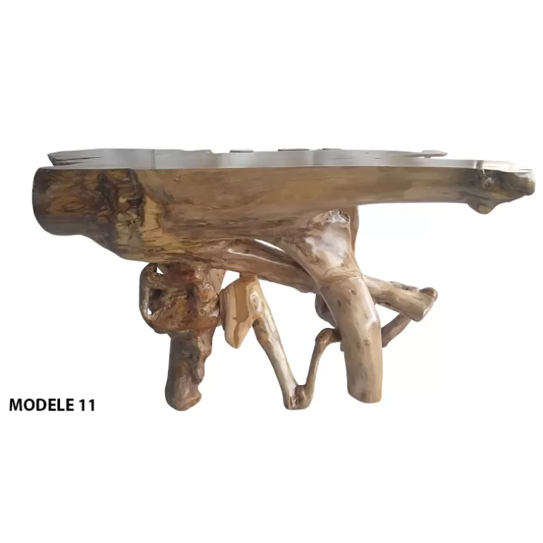 Console bois racine de teck naturel - Bali 130cm<Meubles Moss Cheap