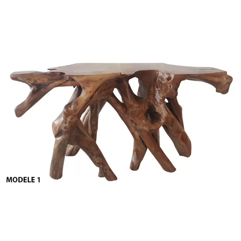Console bois racine de teck naturel - Bali 130cm<Meubles Moss New