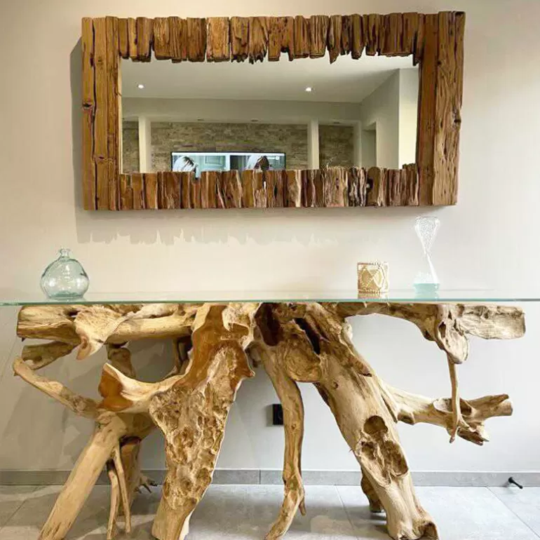Console en racine naturelle - Bali 160cm<Meubles Moss Cheap