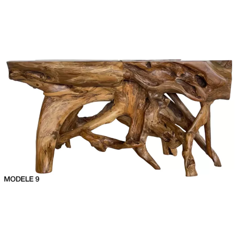 Console en racine naturelle - Bali 160cm<Meubles Moss Hot