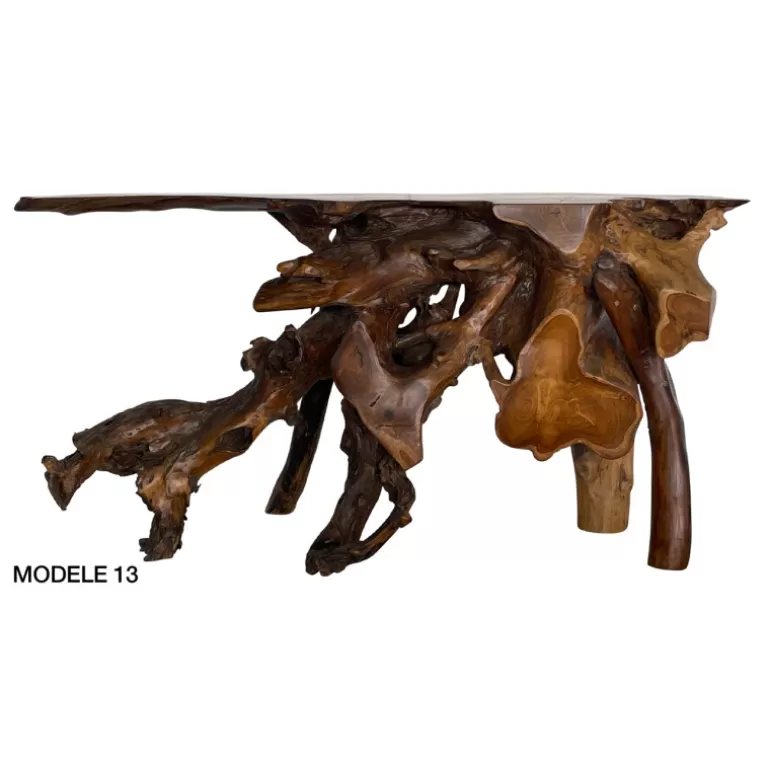 Console en racine naturelle - Bali 160cm<Meubles Moss Hot