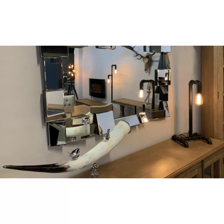 Corne de décoration sur support argenté - Corne 1<Meubles Moss Cheap
