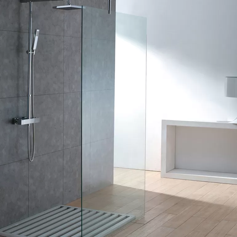 Ensemble de douche avec paroi et pomme de douche - Orlane<Meubles Moss Store