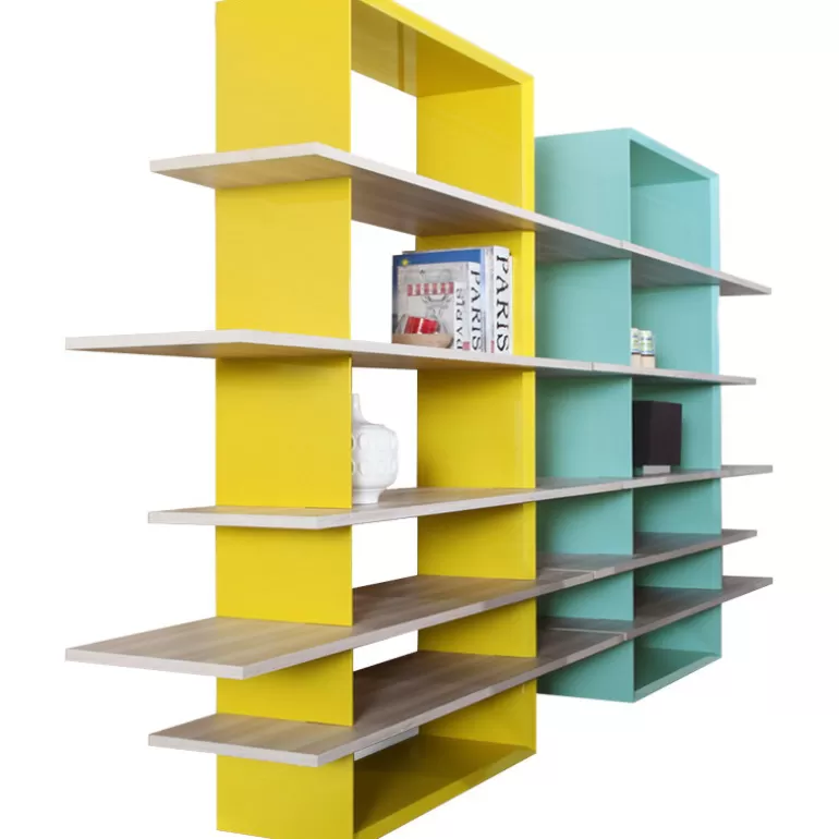 Etagère asymétrique bicolore - Wainaku<Meubles Moss Hot