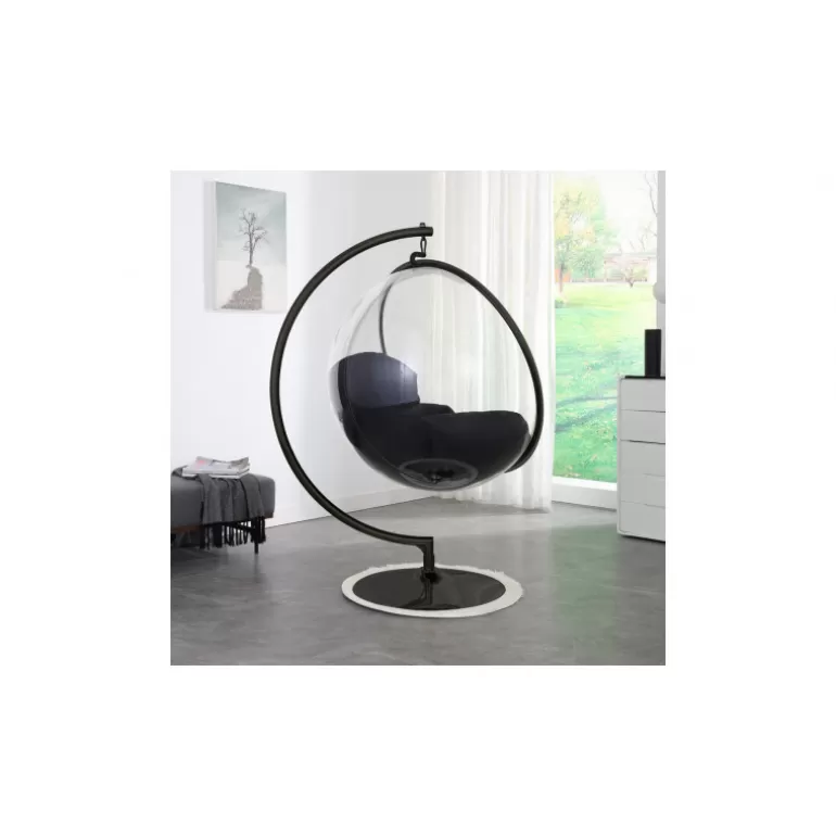 Fauteuil boule suspendu en métal avec coussin - Sumba<Meubles Moss New