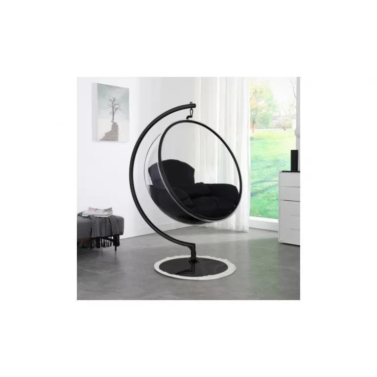 Fauteuil boule suspendu en métal avec coussin - Sumba<Meubles Moss New
