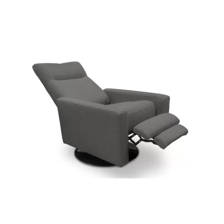 Fauteuil design relax pivotant en tissu - Milan<Meubles Moss Fashion