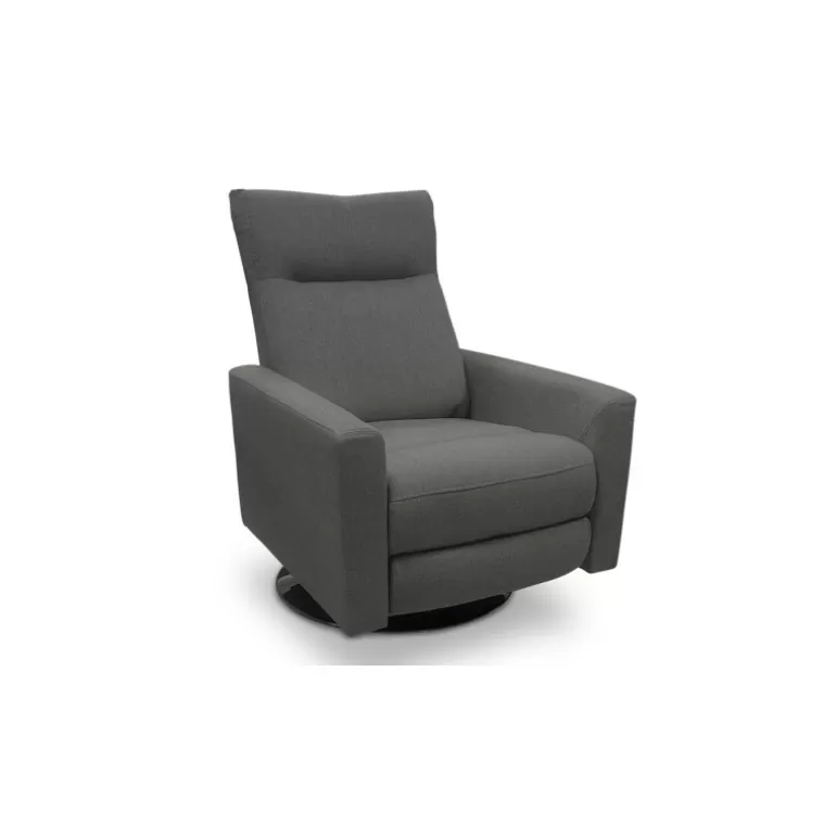 Fauteuil design relax pivotant en tissu - Milan<Meubles Moss Fashion