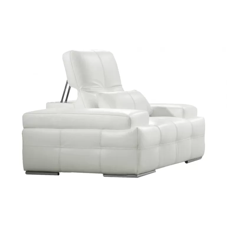 Fauteuil en cuir capitonné - Nobel<Meubles Moss Online