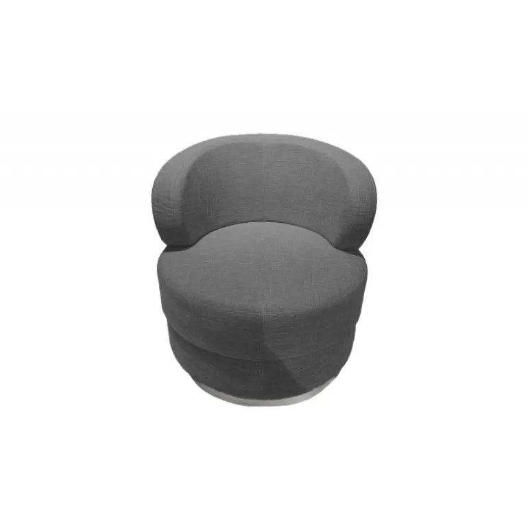 Fauteuil en tissu design pivotant à 360 degrés - Groove<Meubles Moss New