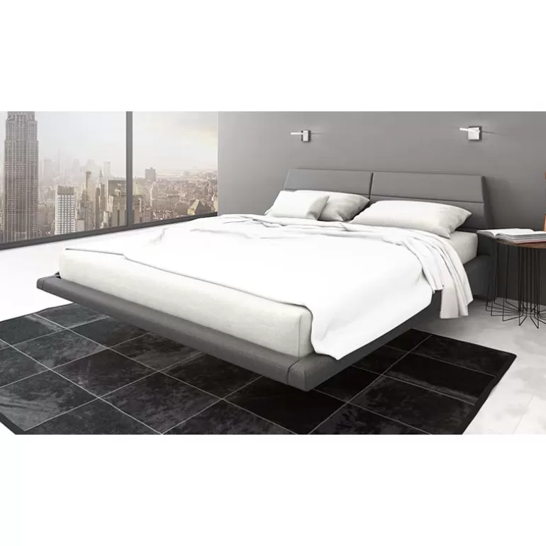 Fyse - Lit design en tissus effet suspendu<Meubles Moss Discount