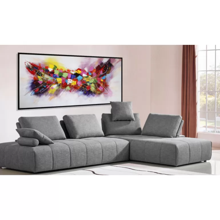 Grand Tableau glossy peinture à l'huile 195x95 cm - Maputo<Meubles Moss Shop