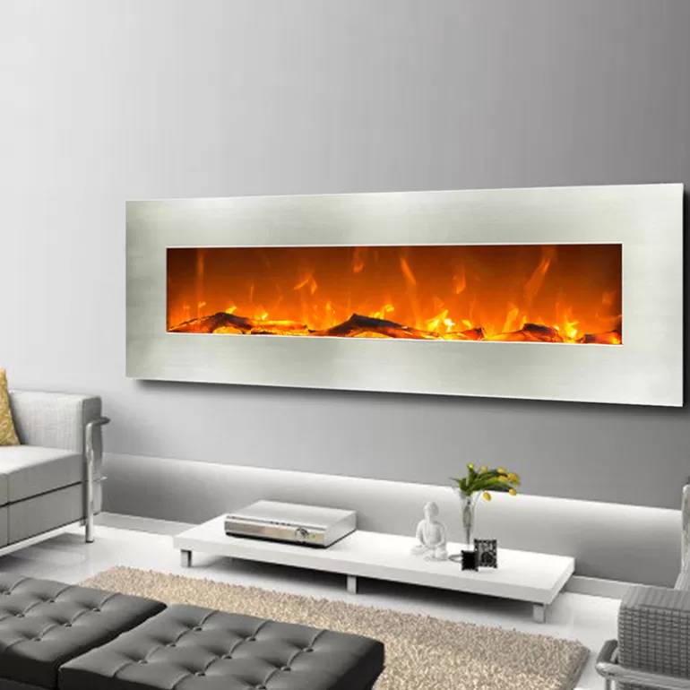 Grande Cheminée électrique design inox 182 cm - Kaminox 72<Meubles Moss Sale