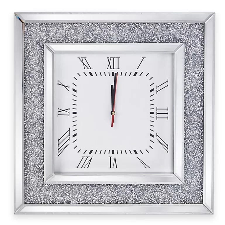 Horloge miroir et strass - Manihi<Meubles Moss Flash Sale